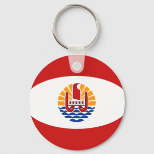 Porte-clés Porte - clé du drapeau de la Polynésie française F