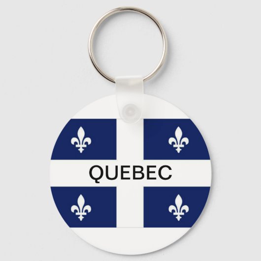 Porte-clés Porte - clé du drapeau de la province du Québec (Recto)