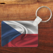 Porte-clés Porte - clé du drapeau de la République tchèque (Recto)