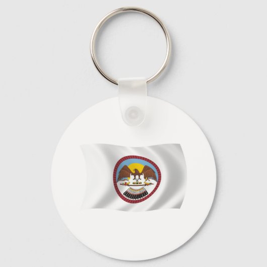 Porte-clés Porte - clé du drapeau de la tribu Ute (Recto)