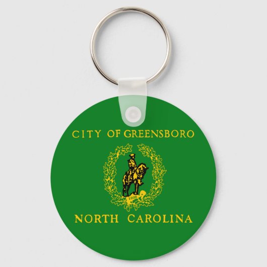 Porte-clés Porte - clé du drapeau de la ville de Greensboro ( (Recto)