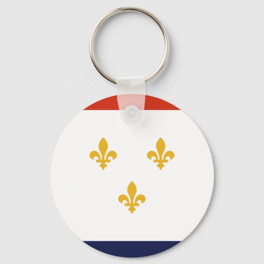 Porte-clés Porte - clé du drapeau de la ville de la Nouvelle- (Recto)