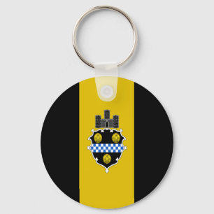 Porte-clés Porte - clé du drapeau de la ville de Pittsburgh (