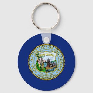 Porte-clés Porte - clé du drapeau de la ville de Providence (