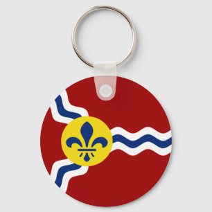 Porte-clés Porte - clé du drapeau de la ville de Saint-Louis