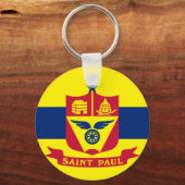 Porte-clés Porte - clé du drapeau de la ville de Saint Paul ( (Recto)