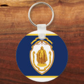 Porte-clés Porte - clé du drapeau de la ville de Springfield  (Recto)