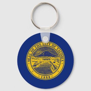 Porte-clés Porte - clé du drapeau de la ville de Tacoma (Wash