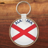 Porte-clés Porte - clé du Drapeau de l'Alabama (Recto)