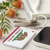 Porte-clés Porte - clé du drapeau de l'État de Californie (Devant droit)