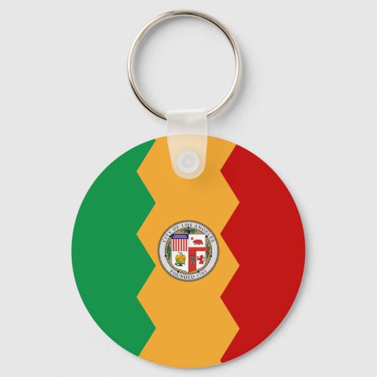 Porte-clés Porte - clé du drapeau de Los Angeles (Recto)