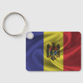 Porte-clés Porte - clé du drapeau de Moldova (Verso)