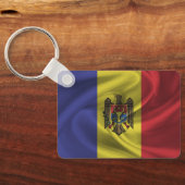 Porte-clés Porte - clé du drapeau de Moldova (Verso)