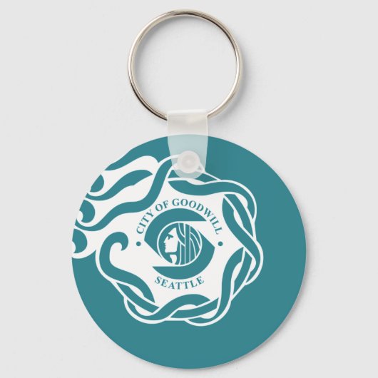 Porte-clés Porte - clé du drapeau de Seattle (Washington) (Recto)