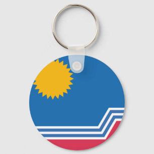 Porte-clés Porte - clé du drapeau de Sioux Falls (Dakota du S