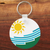 Porte-clés Porte - clé du drapeau de Spokane (Washington) (Recto)