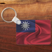 Porte-clés Porte - clé du drapeau de Taïwan (Verso)