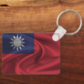 Porte-clés Porte - clé du drapeau de Taïwan (Recto)