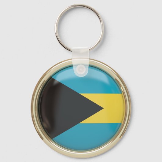 Porte-clés Porte - clé du drapeau des Bahamas (Recto)