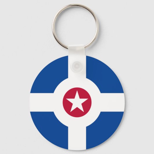 Porte-clés Porte - clé du drapeau d'Indianapolis (Indiana) (Recto)
