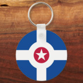 Porte-clés Porte - clé du drapeau d'Indianapolis (Indiana) (Recto)