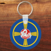 Porte-clés Porte - clé du drapeau d'Omaha (Nebraska) (Recto)