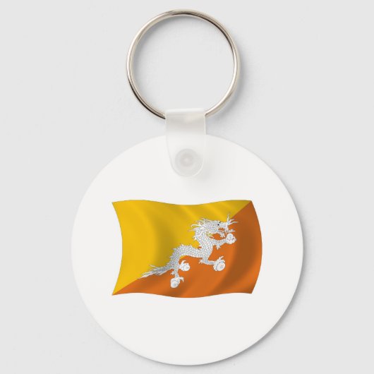 Porte-clés Porte - clé du drapeau du Bhoutan (Recto)