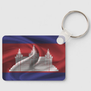 Porte-clés Porte - clé du drapeau du Cambodge