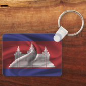 Porte-clés Porte - clé du drapeau du Cambodge (Recto)