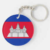 Porte-clés Porte - clé du drapeau du Cambodge patriotique (Dos)