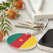 Porte-clés Porte - clé du drapeau du Cameroun patriotique (Devant droit)