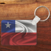 Porte-clés Porte - clé du drapeau du Chili (Recto)