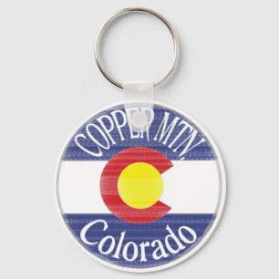 Porte-clés porte - clé du drapeau du Colorado de Copper Moun