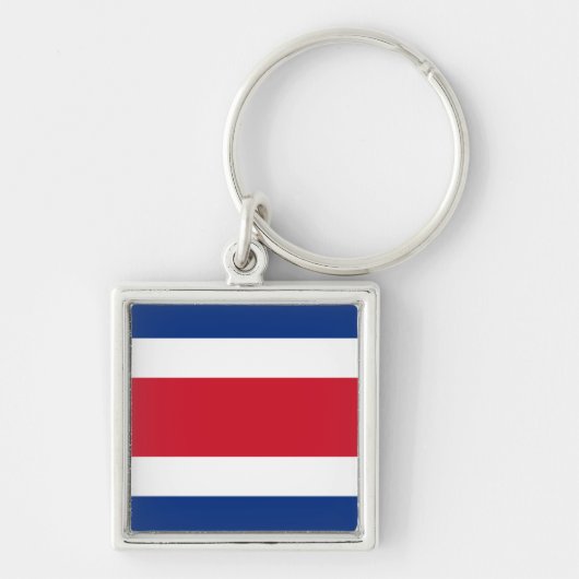 Porte-clés Porte - clé du drapeau du Costa Rica (Devant)