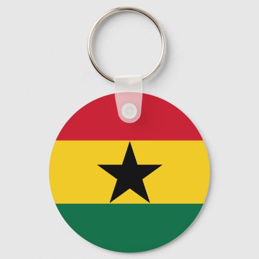 Porte-clés Porte - clé du drapeau du Ghana (Recto)
