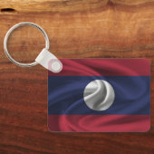 Porte-clés Porte - clé du drapeau du Laos (Verso)