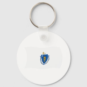 Porte-clés Porte - clé du drapeau du Massachusetts