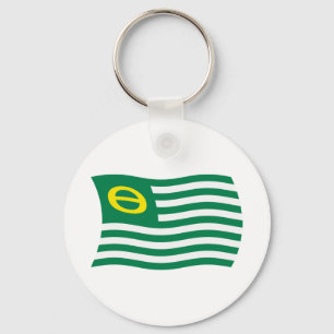 Porte-clés Porte - clé du drapeau du mouvement écologie