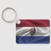 Porte-clés Porte - clé du drapeau du Paraguay (Verso)