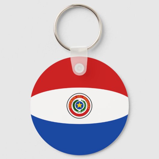 Porte-clés Porte - clé du drapeau du Paraguay Fisheye (Recto)