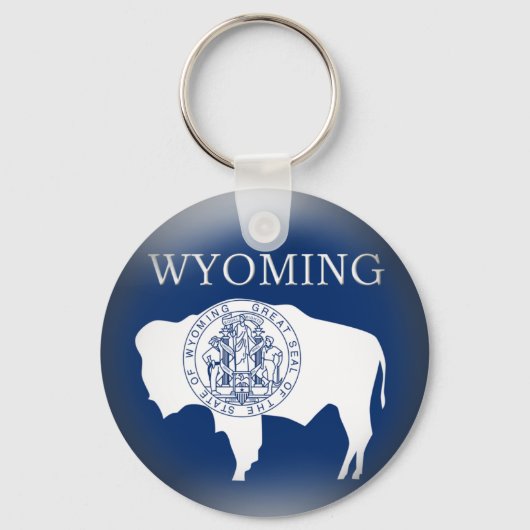 Porte-clés Porte - clé du drapeau du Wyoming (Recto)