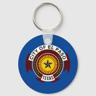 Porte-clés Porte - clé du drapeau El Paso (Texas)