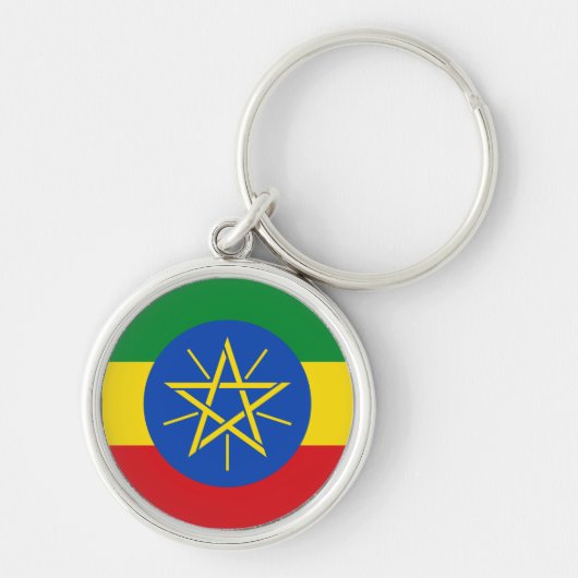 Porte-clés Porte - clé du drapeau éthiopien (Devant)