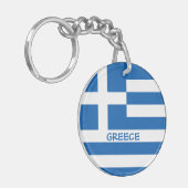 Porte-clés Porte - clé du drapeau grec (Devant gauche)