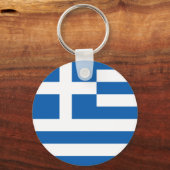 Porte-clés Porte - clé du drapeau grec (Recto)