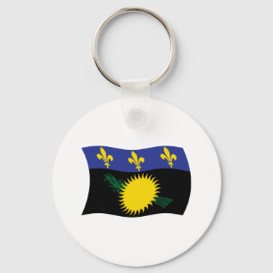 Porte-clés Porte - clé du drapeau guadeloupe