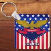 Porte-clés Porte - clé du Drapeau Idaho USA (Recto)