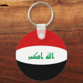 Porte-clés Porte - clé du drapeau Iraq Fisheye (Recto)