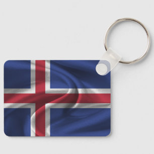 Porte-clés Porte - clé du drapeau islandais