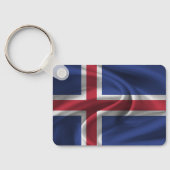 Porte-clés Porte - clé du drapeau islandais (Verso)